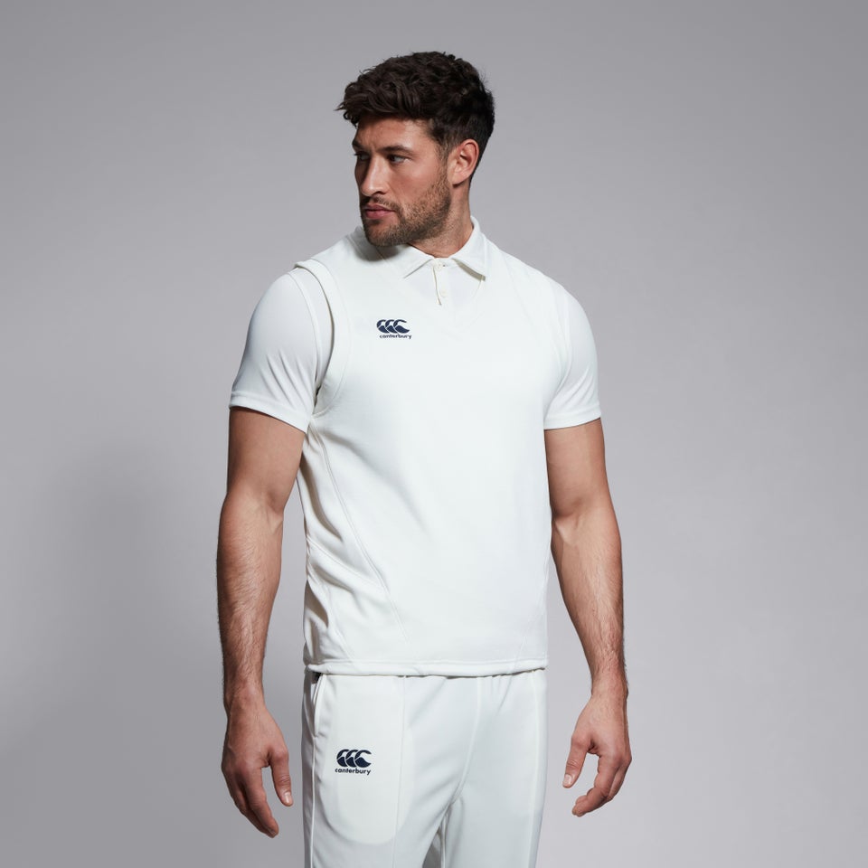 CANTERBURY SLEEVELESS CRICKET OVERSH CREAM