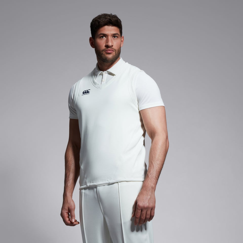 CANTERBURY SLEEVELESS CRICKET OVERSH CREAM