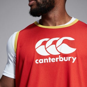 CANTERBURY REVERSIBLE BIB FLAG RED/YELLO