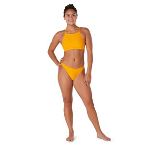 Women's Solid Classic Bikini Bottom Yellow