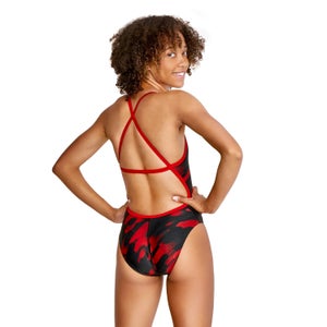 Women's Natural Wonder Crossback One Piece Red