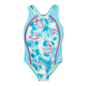 Printed Sport Splice One Piece - Raspberry Rose | Size 7