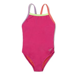 Solid Propel Back One Piece - Pink | Size 7
