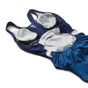 Women's Heather Quantum Fusion Splice One Piece Blue