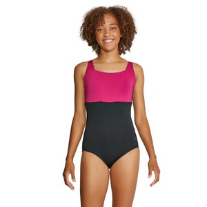 Women's Square Neck One Piece Black