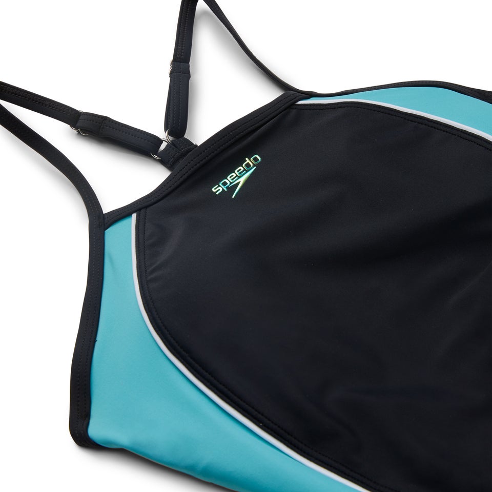 Women's Thin Strap Quantum Fusion One Piece Black