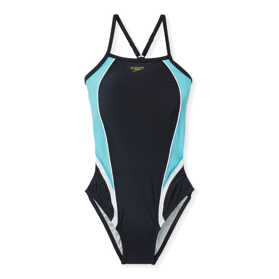 Women's Thin Strap Quantum Fusion One Piece Black