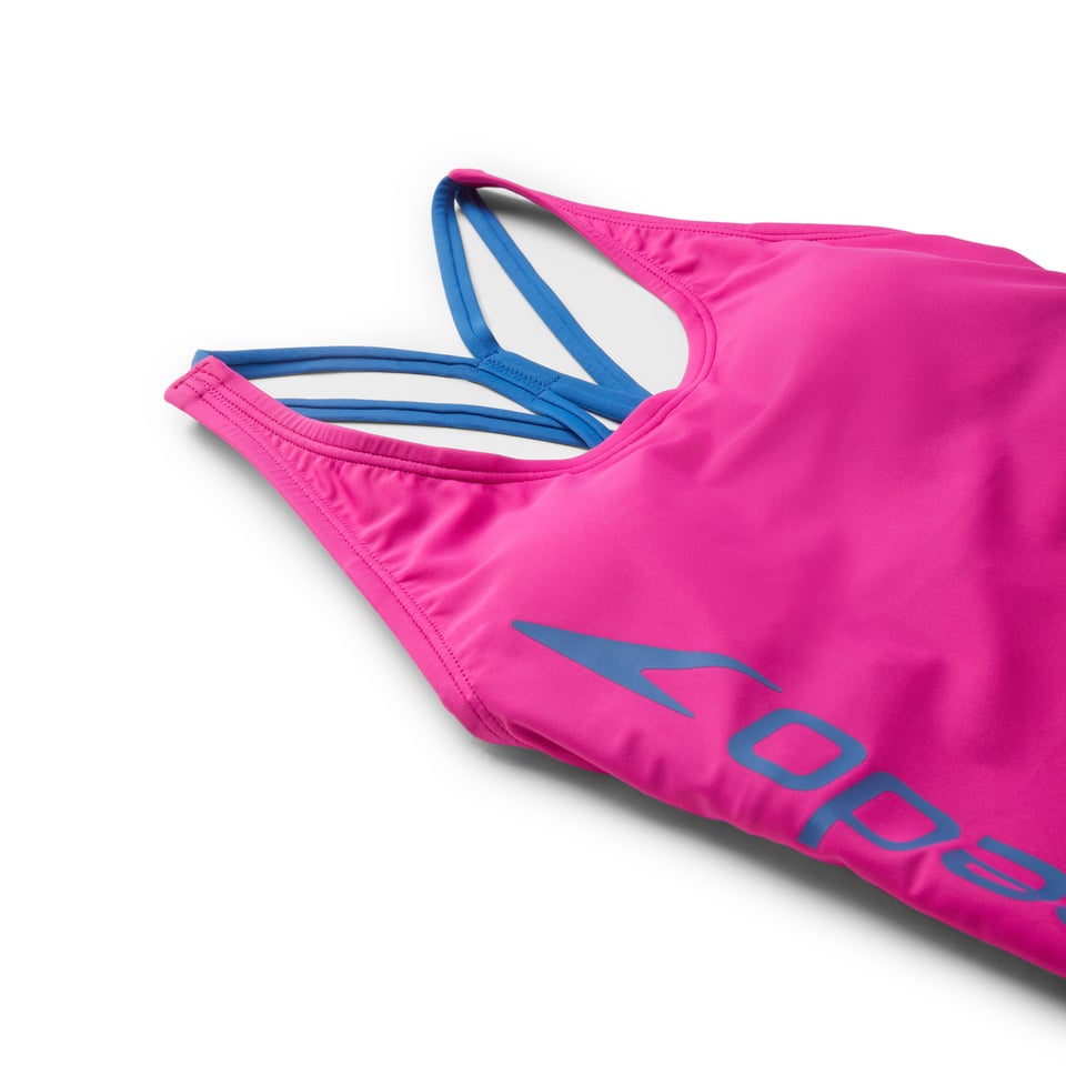 Women's Logo Thin Strap One Piece Purple