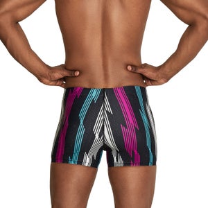 Printed Square Leg Black Purple Blue