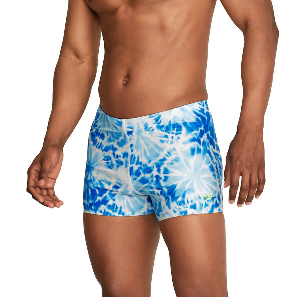Men's Printed Square Leg Blue