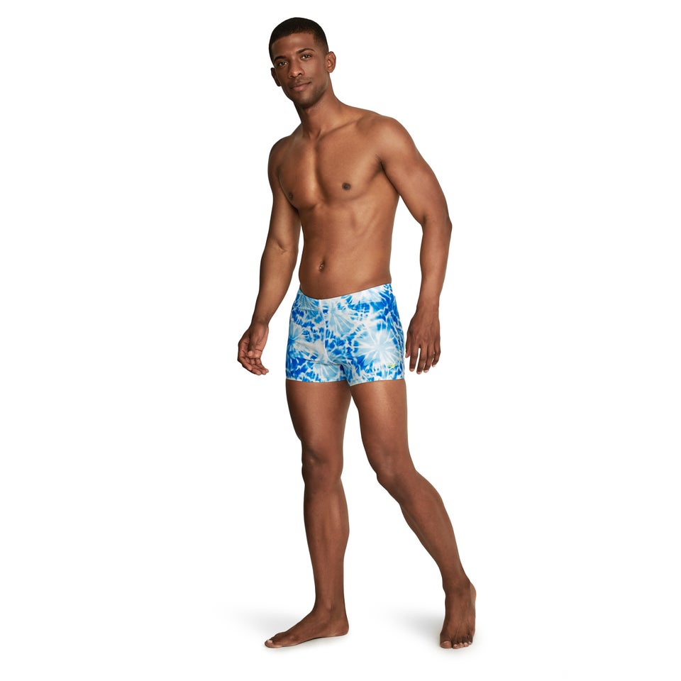 Men's Printed Square Leg Blue