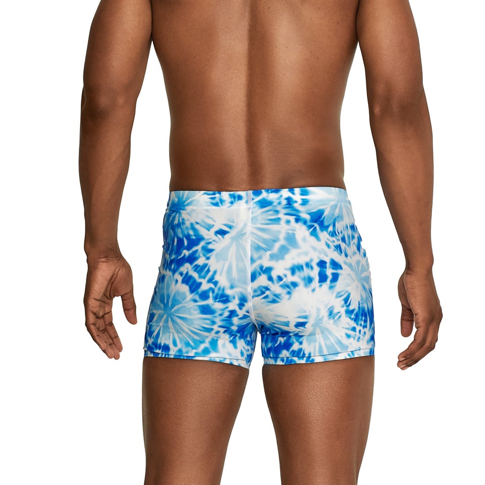 Men's Printed Square Leg Blue