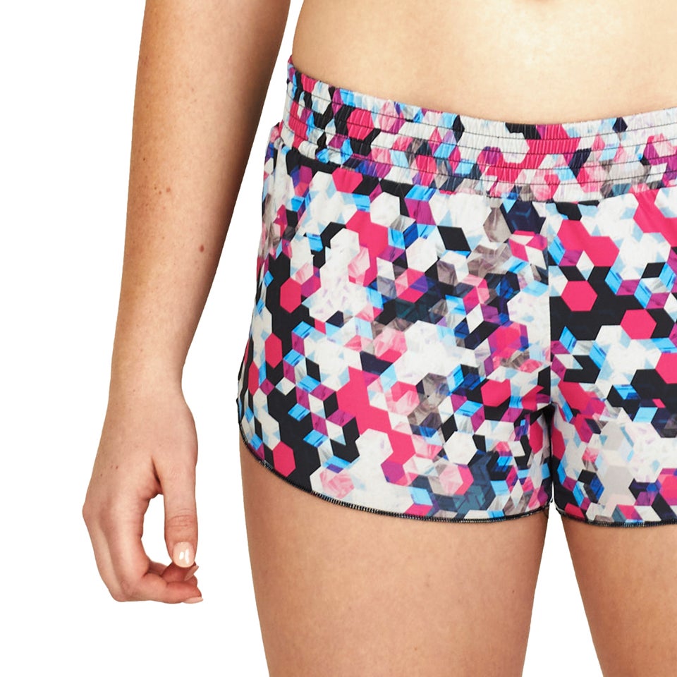 Women's Printed Coverup Short Purple