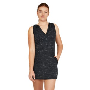 Women's Hooded Coverup Dress Black
