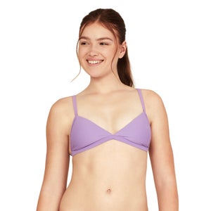 Women's Triangle Bikini Top Purple