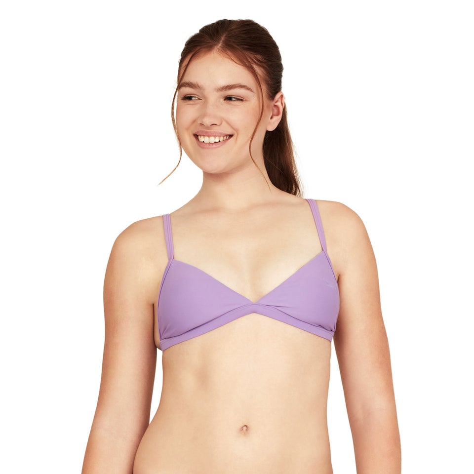 Women's Triangle Bikini Top Purple