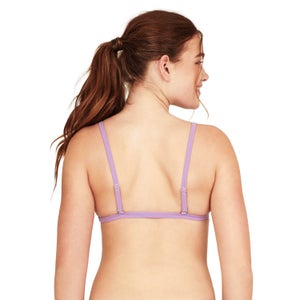Women's Triangle Bikini Top Purple