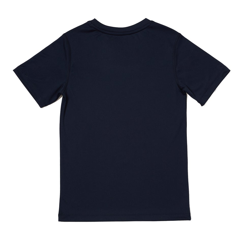 Boy's Short Sleeve Graphic Swim Shirt Navy