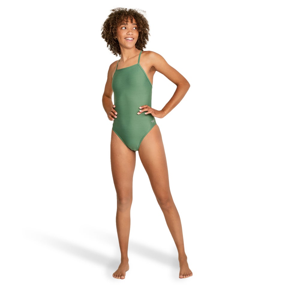 Solid T-Back One Piece