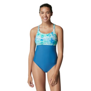 Adjustable Double Strap One Piece - Blue | Size 4