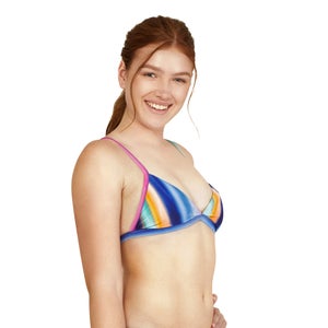 Women's Triangle Bikini Top Blue