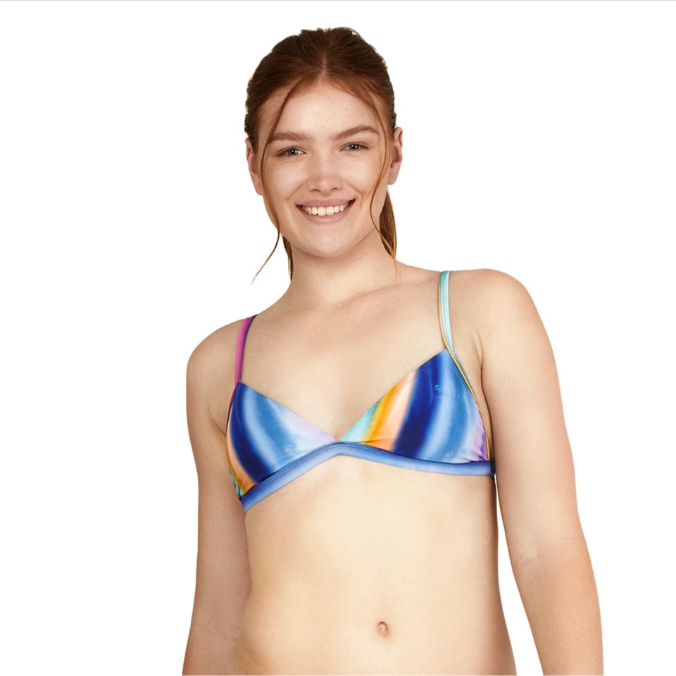 Women's Triangle Bikini Top Blue