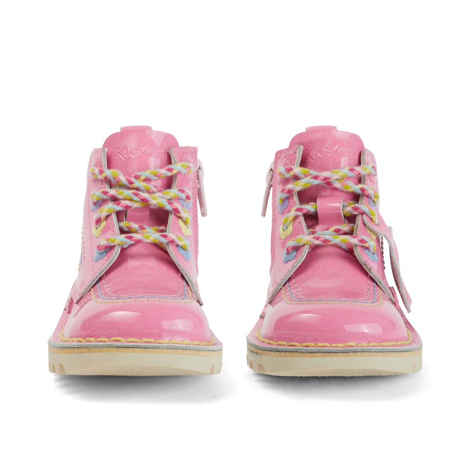 Infant Girls Kick Hi Fleur Patent Leather Pink