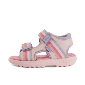 Infant Girls Kickster Leather Pink - 5