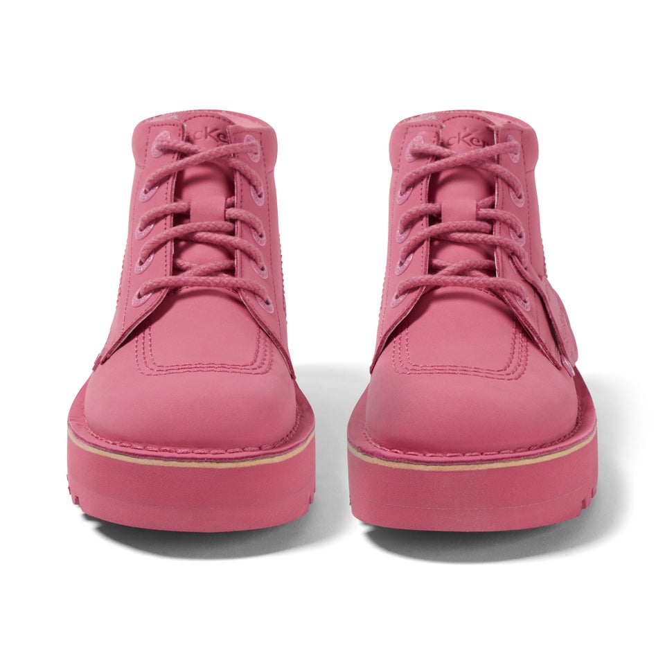 Adult Women's Kick Hi Stack Leather Pink