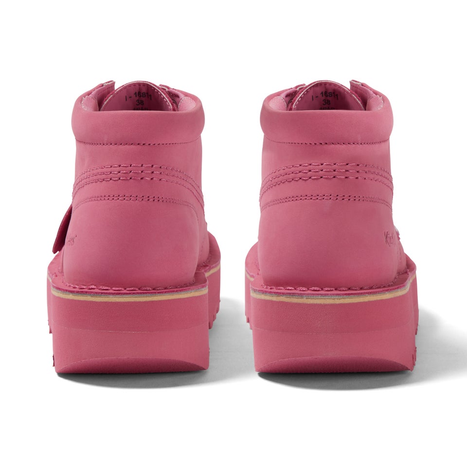 Adult Women's Kick Hi Stack Leather Pink
