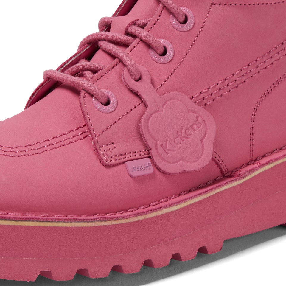 Adult Women's Kick Hi Stack Leather Pink