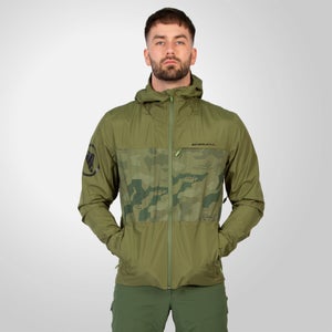 Men's SingleTrack Waterproof Jacket II - Olive Green - XXXL