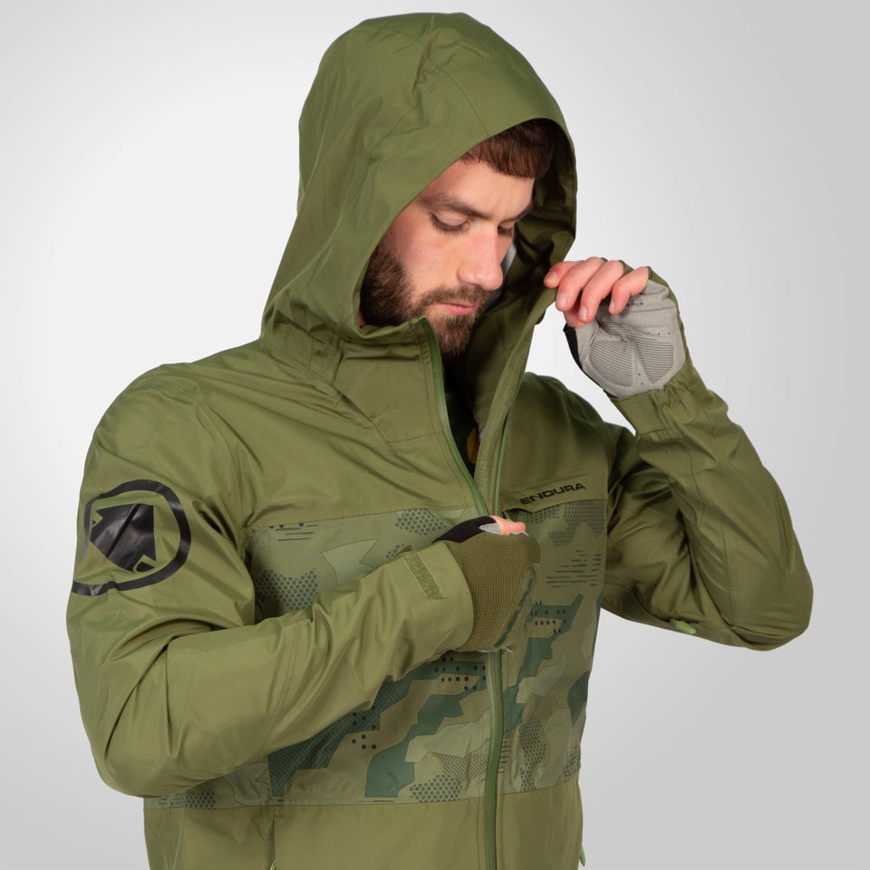 SingleTrack Jacke II für Herren - Olivgrün