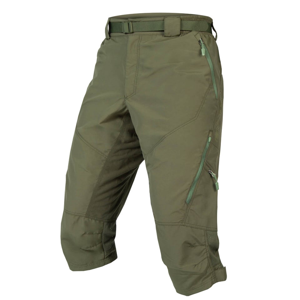 Men's Hummvee 3/4 Shorts II (With Liner) - Forest Green