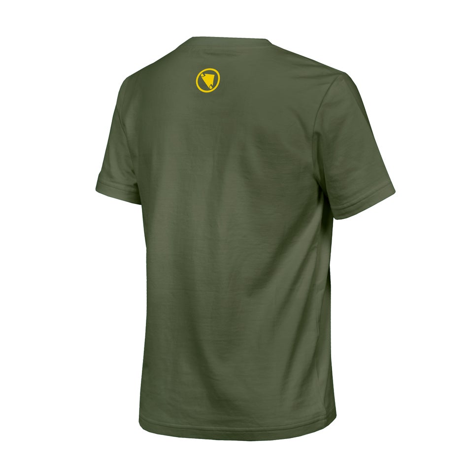Kid's One Clan Organic Tee Camo - Olive Green