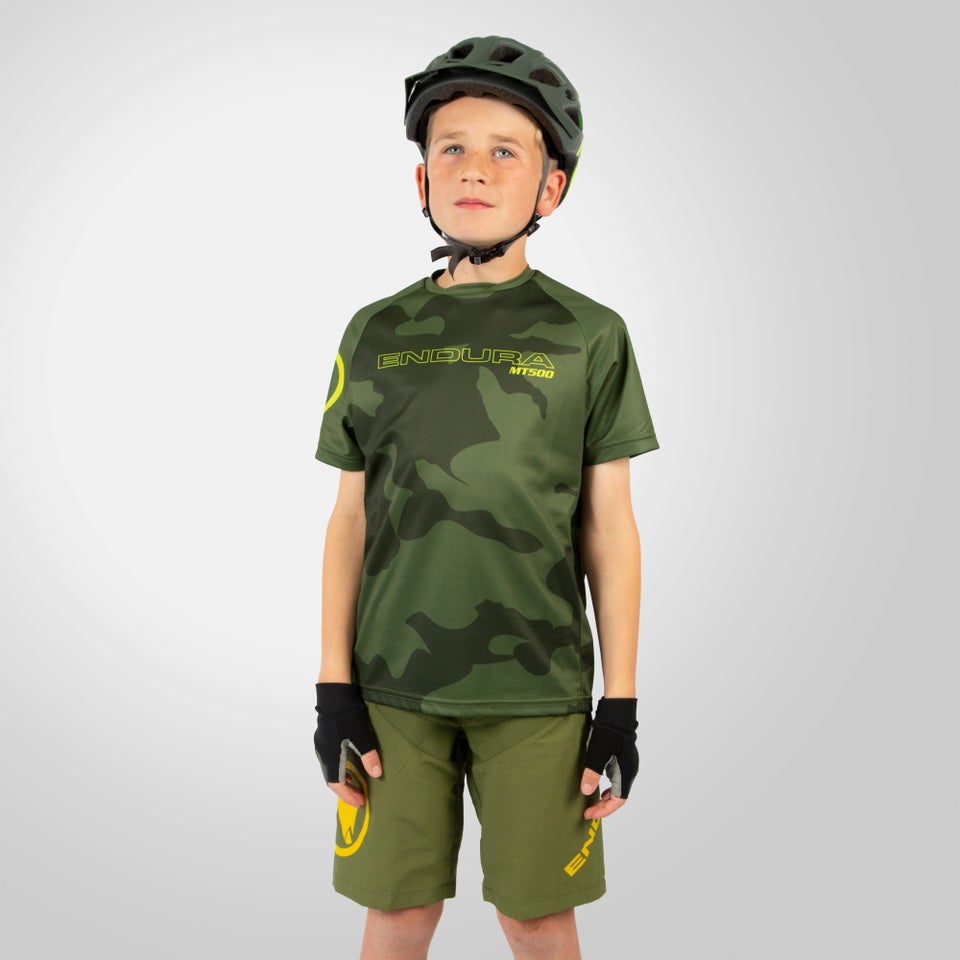 Kids MT500JR Short with Liner - Olive Green