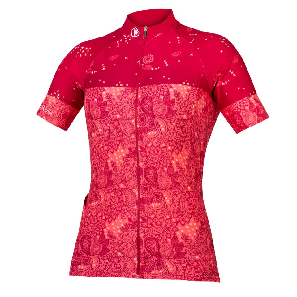 Women's Paisley S/S Jersey LTD - Berry