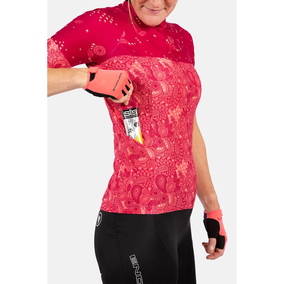 Women's Paisley S/S Jersey LTD - Berry