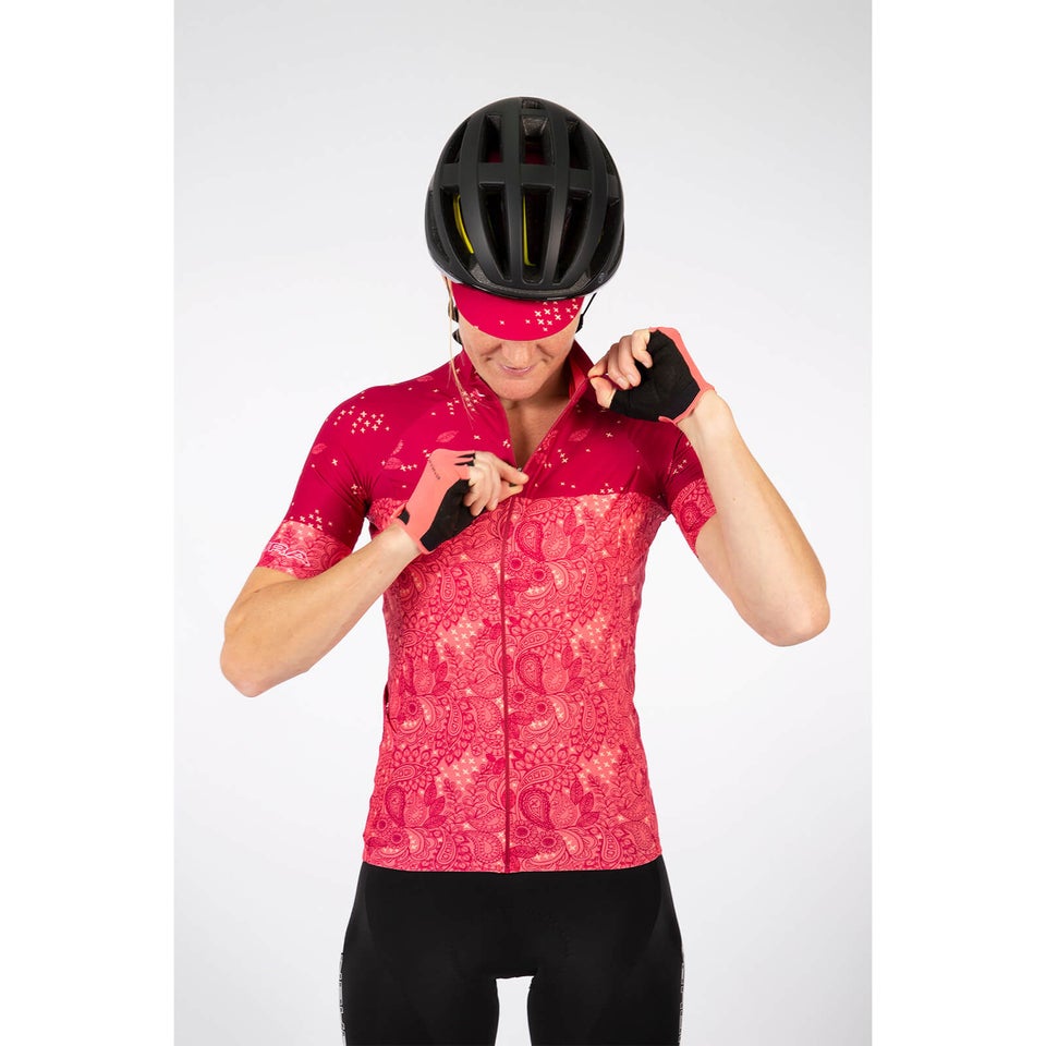 Women's Paisley S/S Jersey LTD - Berry