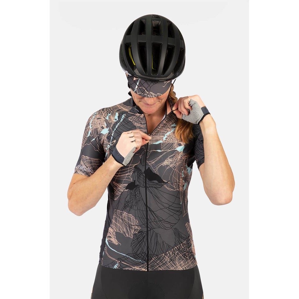 Outdoor Trail Trikot (kurzarm) für Damen - Neon Peach