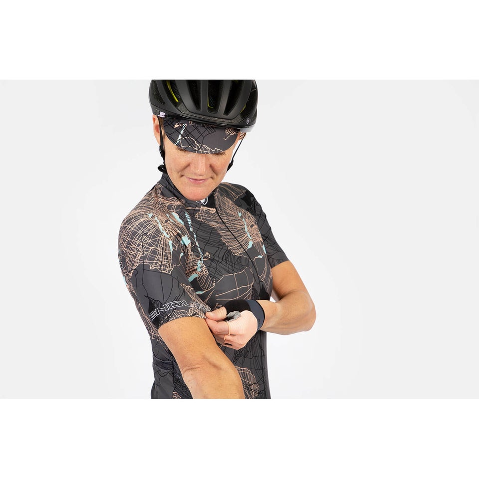 Outdoor Trail Trikot (kurzarm) für Damen - Neon Peach