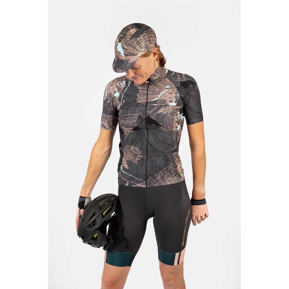 Outdoor Trail Trikot (kurzarm) für Damen - Neon Peach