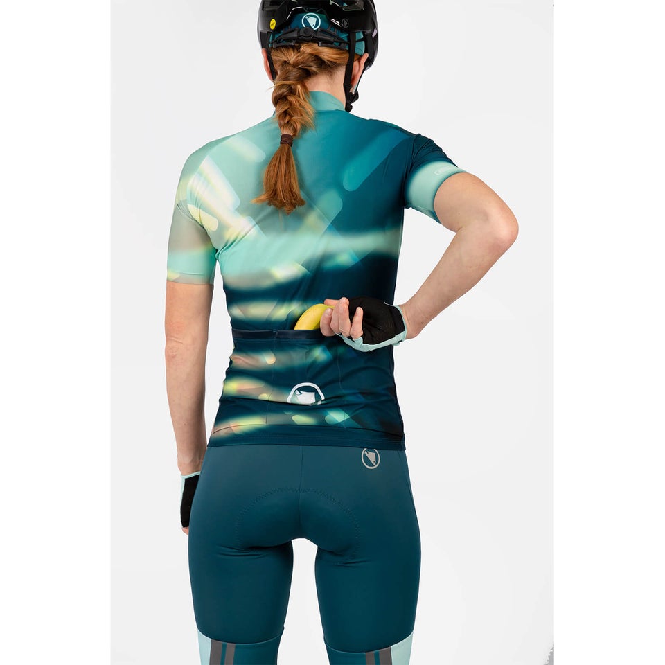 Women's Ltd Virtual Texture S/S Jersey - Glacier Blue