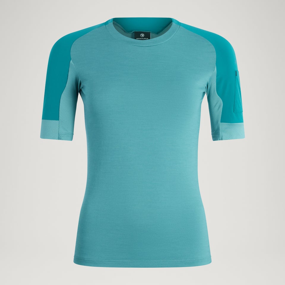 Women's GV500 Merino Blend S/S Jersey - Spruce Green