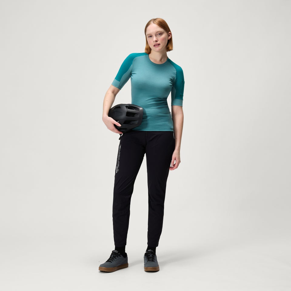 Women's GV500 Merino Blend S/S Jersey - Spruce Green