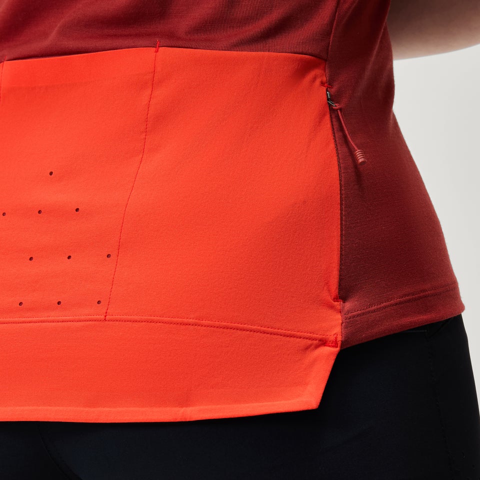Women's GV500 Merino Blend S/S Jersey - Cayenne