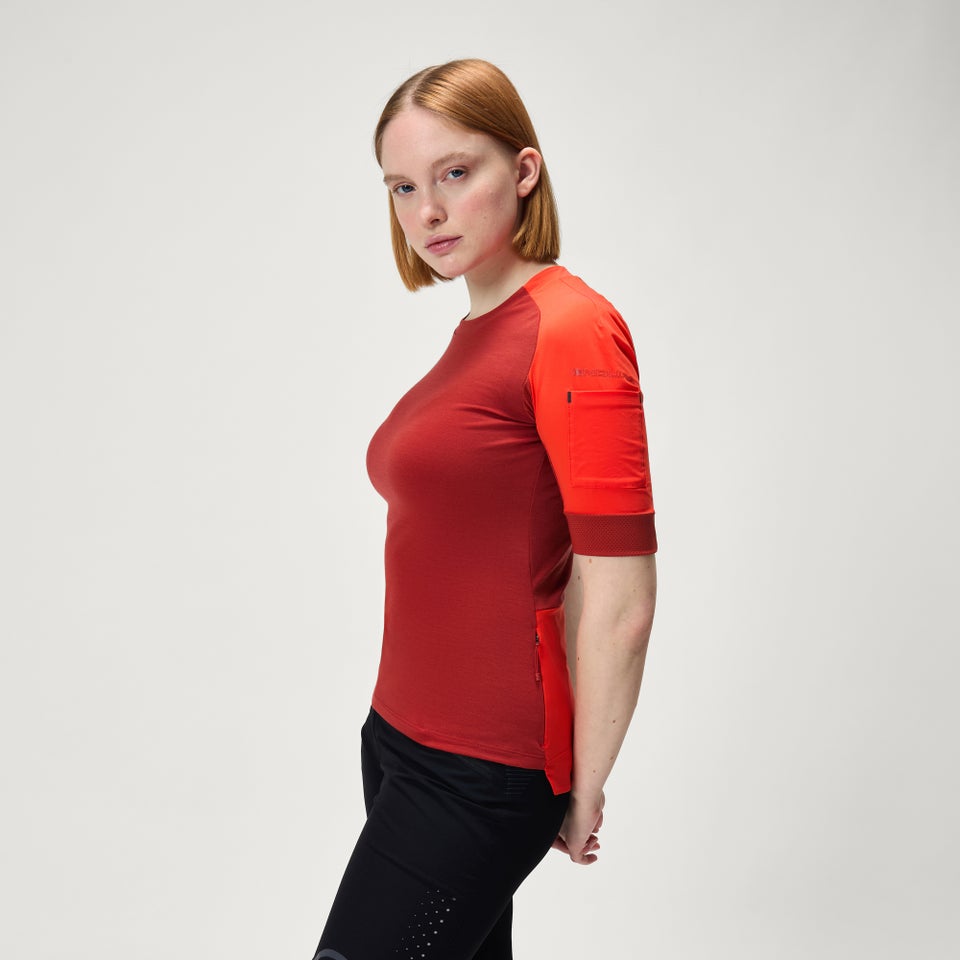 Women's GV500 Merino Blend S/S Jersey - Cayenne