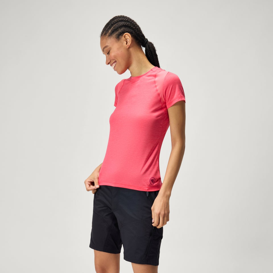 Women's SingleTrack S/S Jersey - Punch Pink