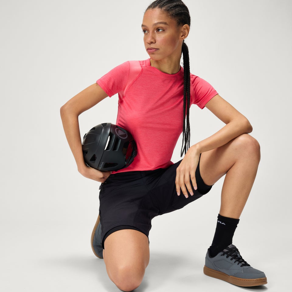 Women's SingleTrack S/S Jersey - Punch Pink