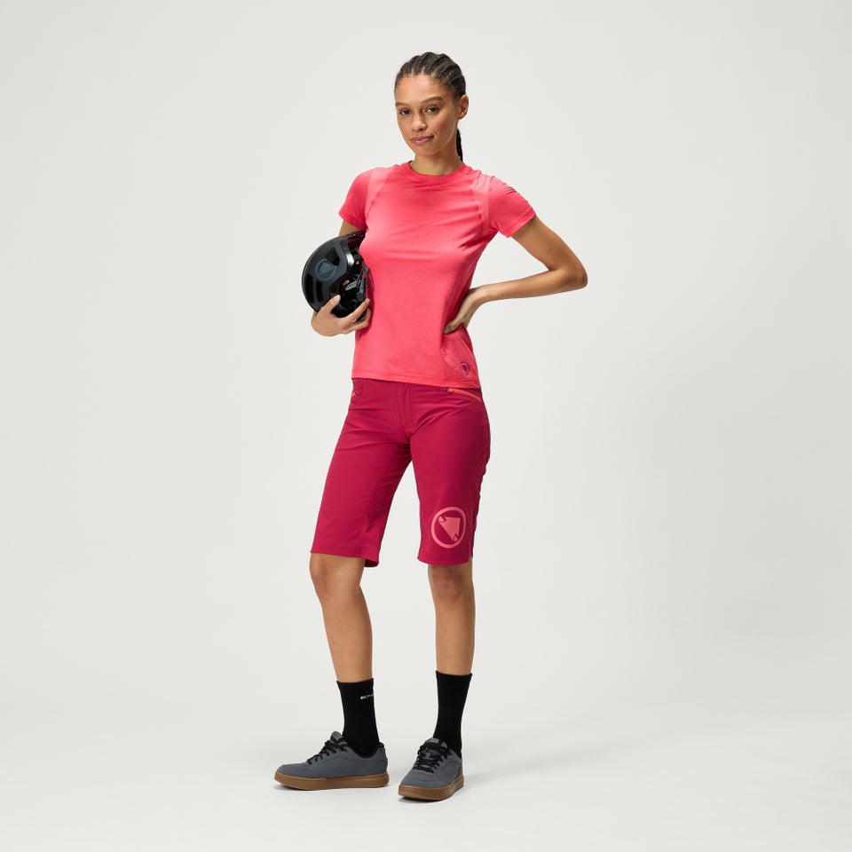 Women's SingleTrack Lite Shorts - Berry